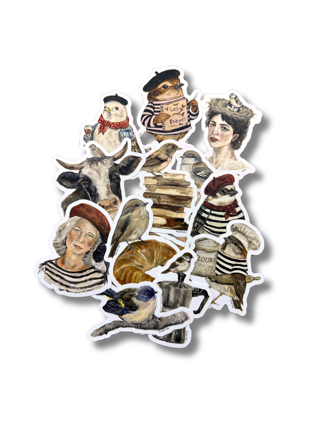 Bird Brain. Stickers