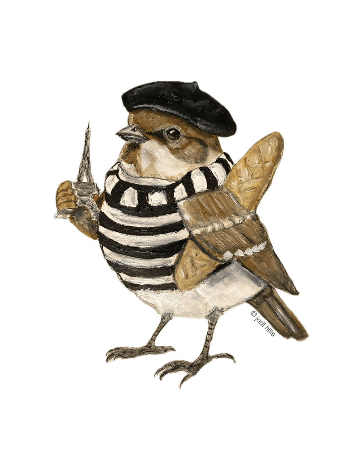tourist bird sticker