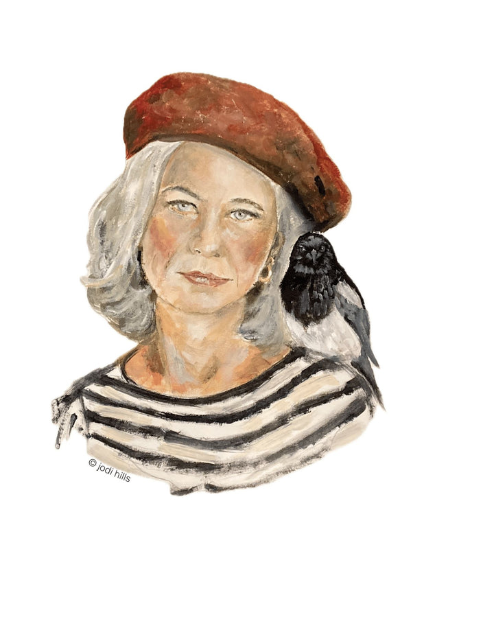 born to beret sticker