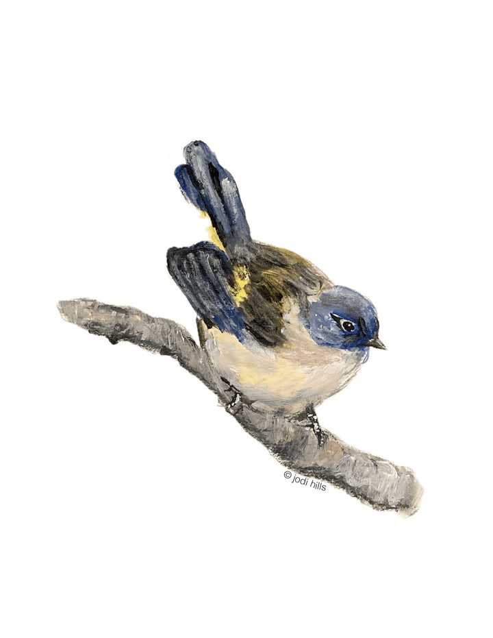 on a limb bird sticker