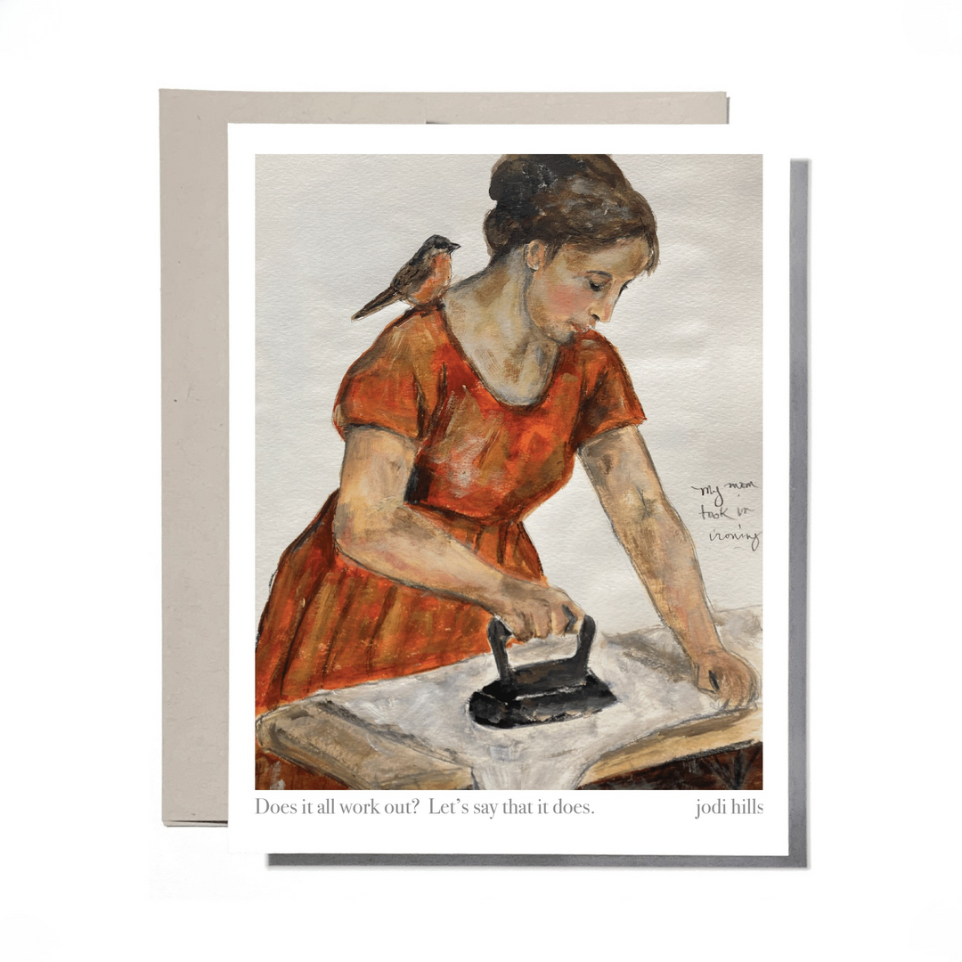 ironing woman