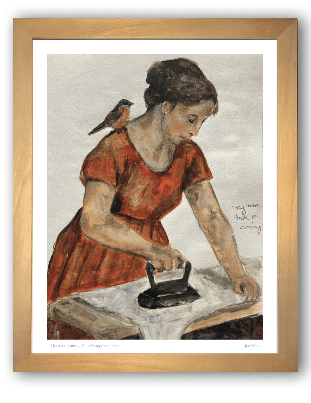 ironing woman