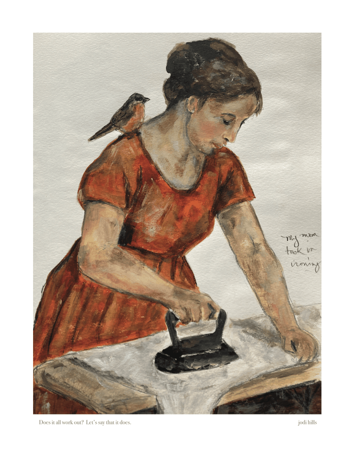 ironing woman