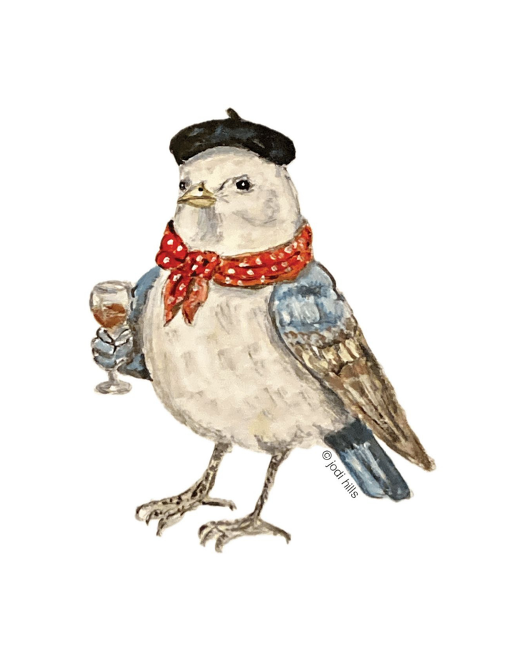 cheers bird sticker