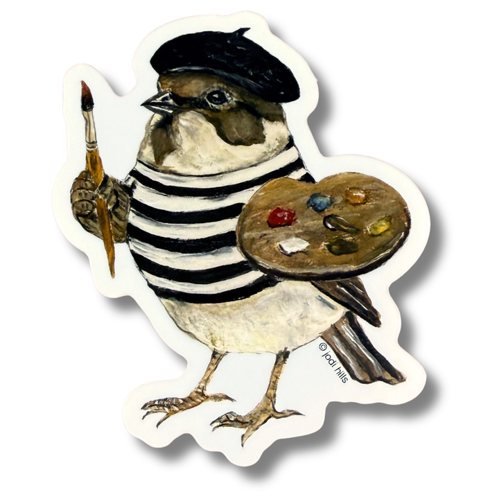 artist bird sticker