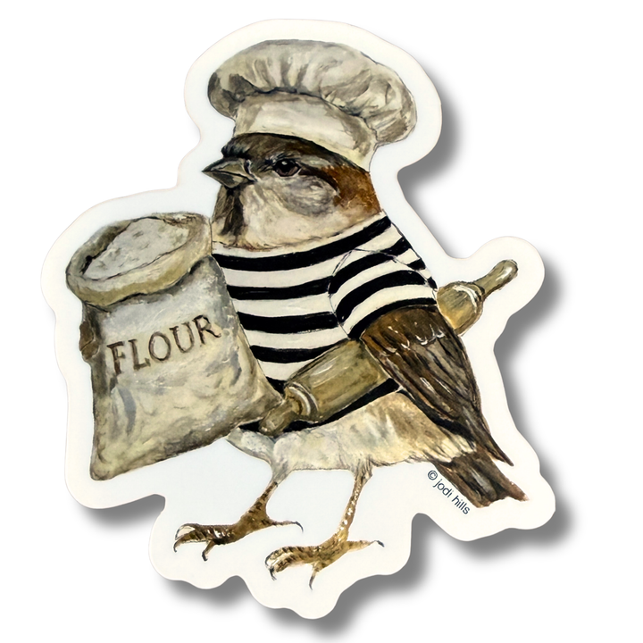 baker bird sticker