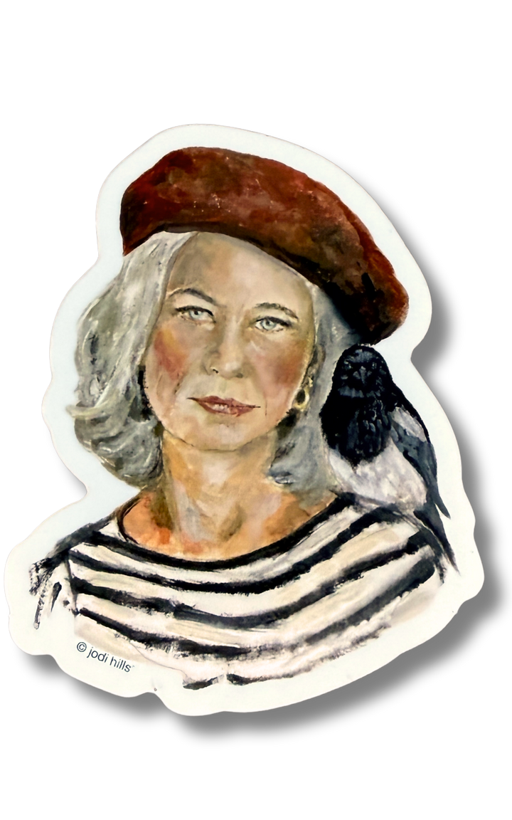born to beret sticker