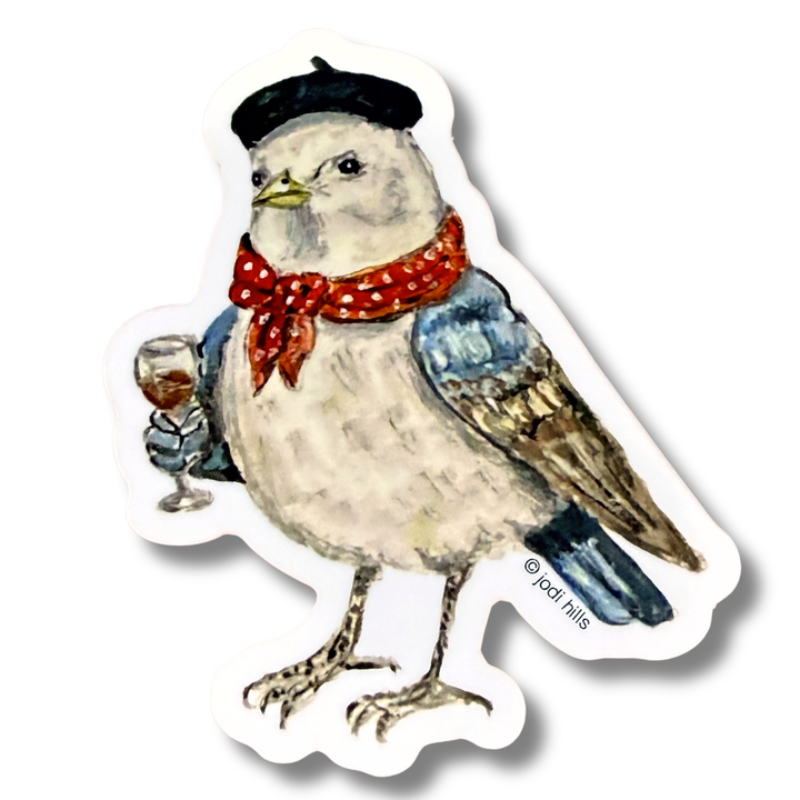 cheers bird sticker