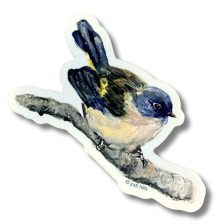 on a limb bird sticker