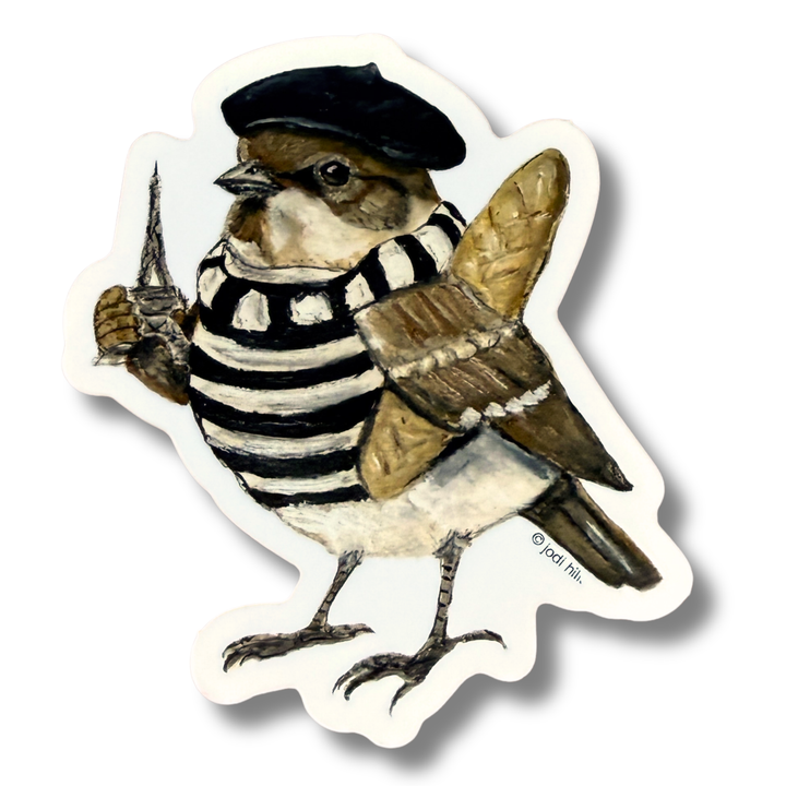 tourist bird sticker