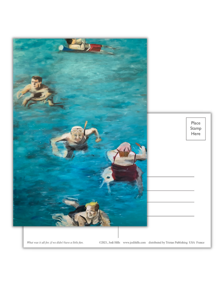 blue postcard collection