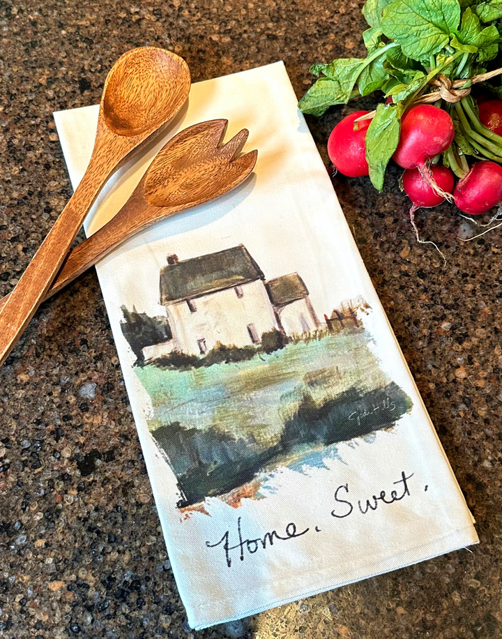 home sweet tea towel