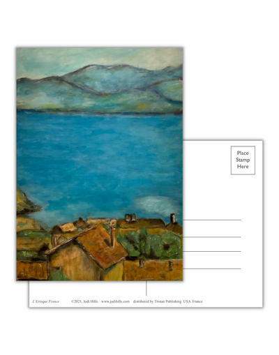 blue postcard collection