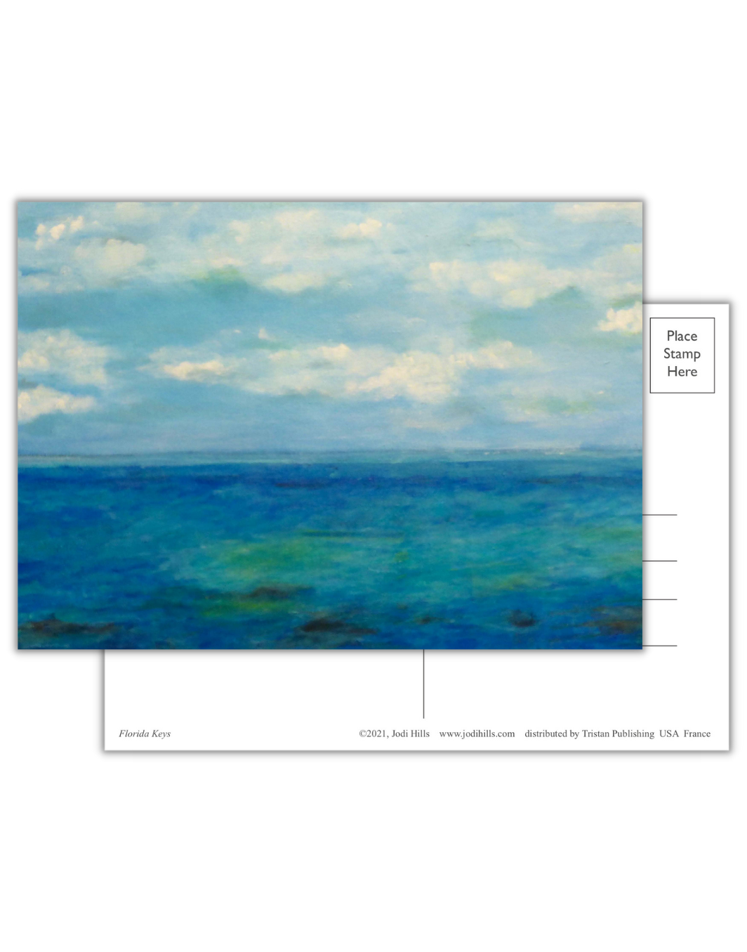 blue postcard collection