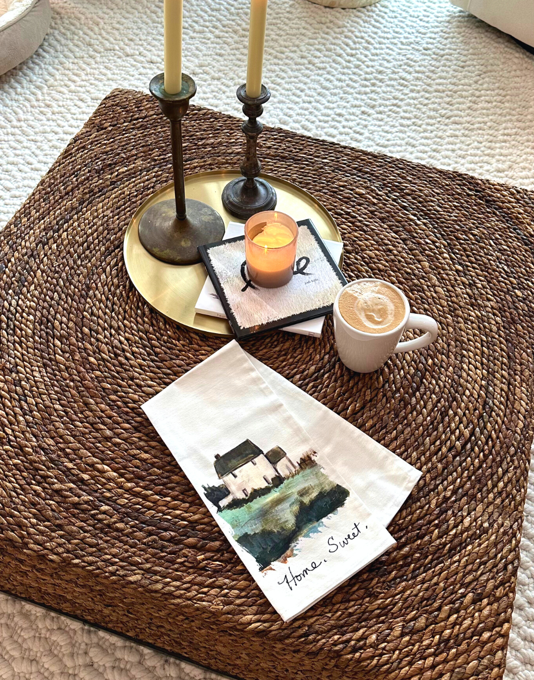 home sweet tea towel