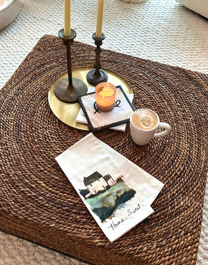 home sweet tea towel