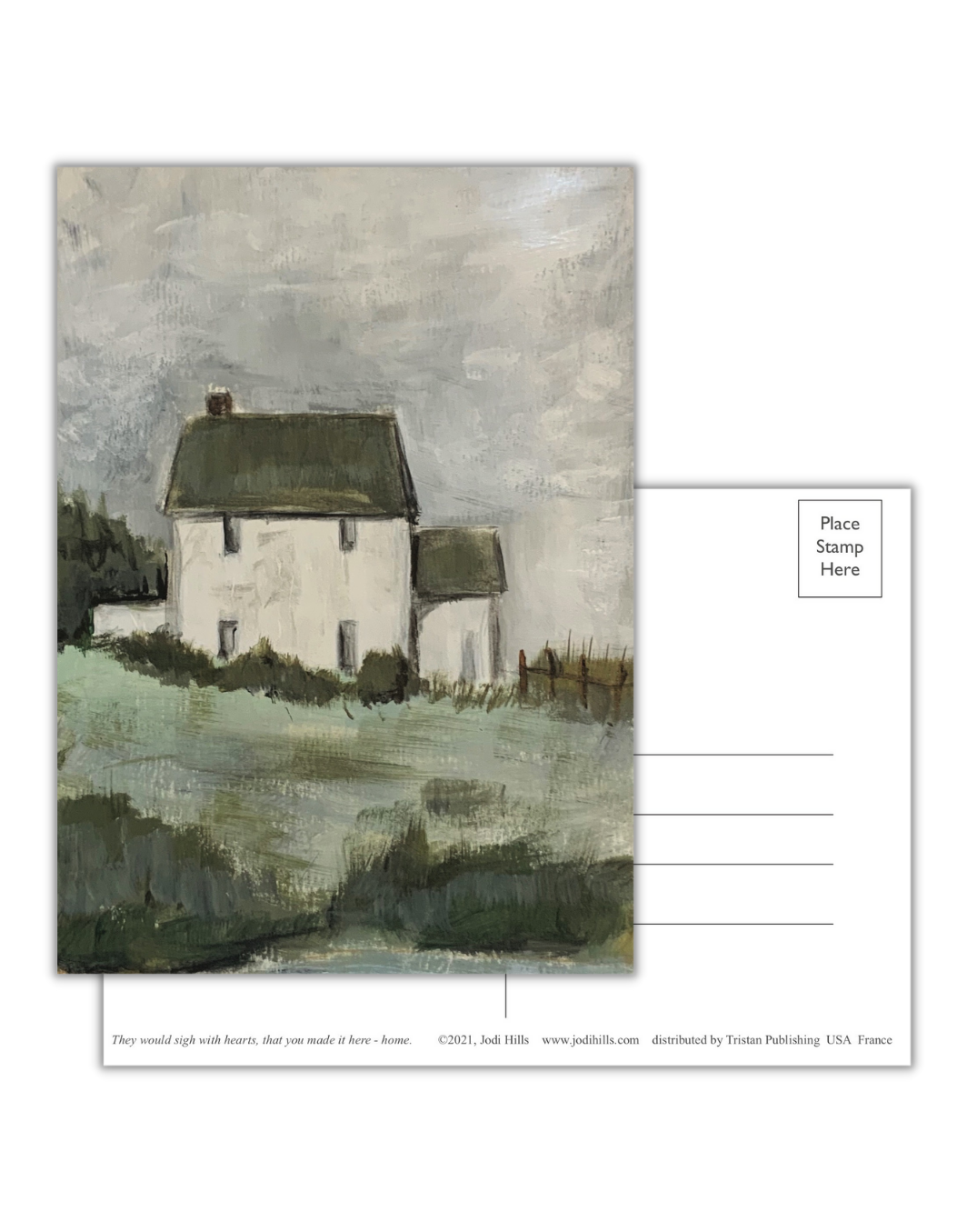 because i thought of you postcard collection