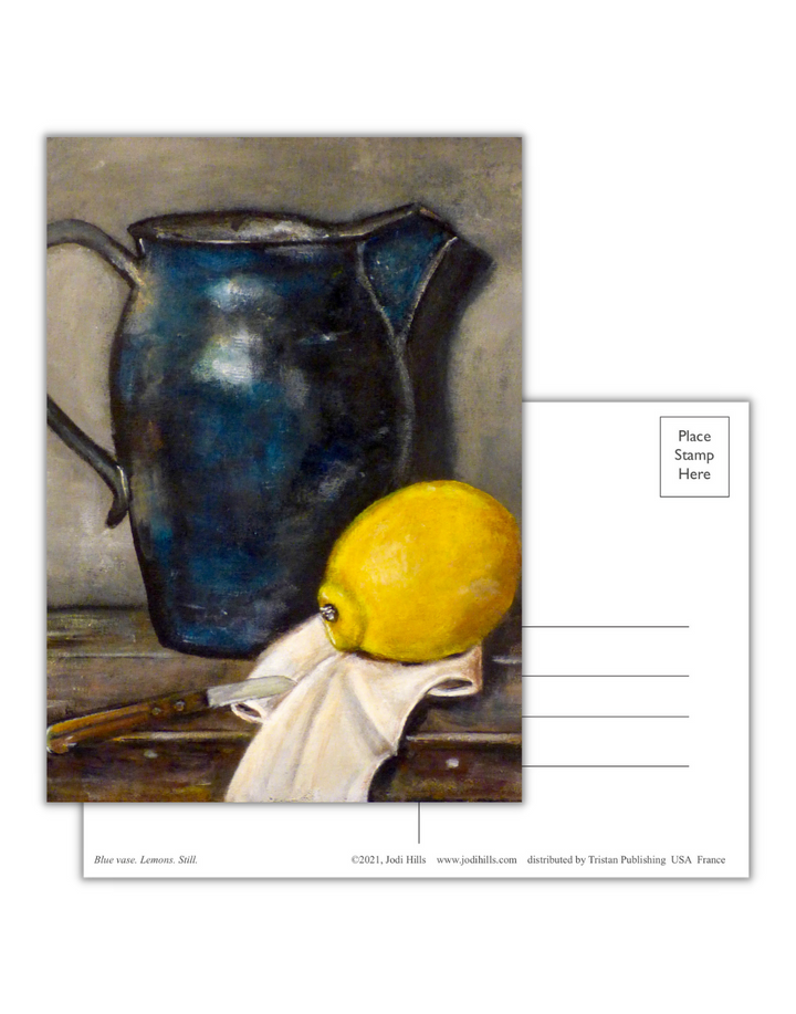 blue postcard collection