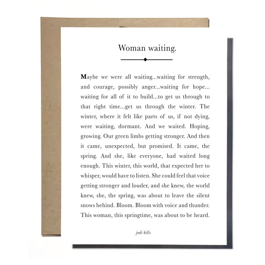 woman waiting