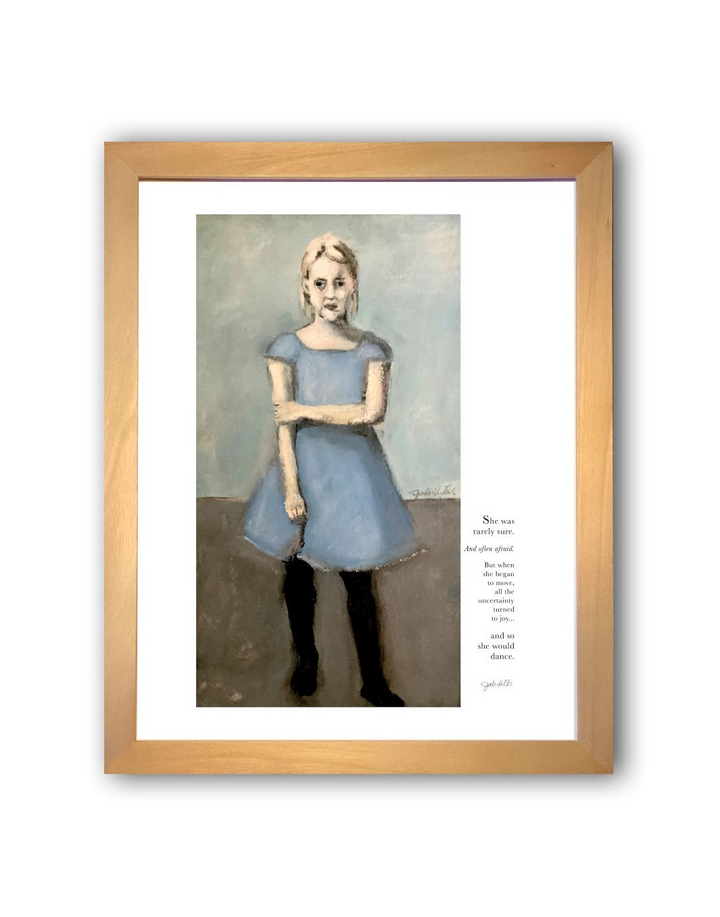 blue dance girl