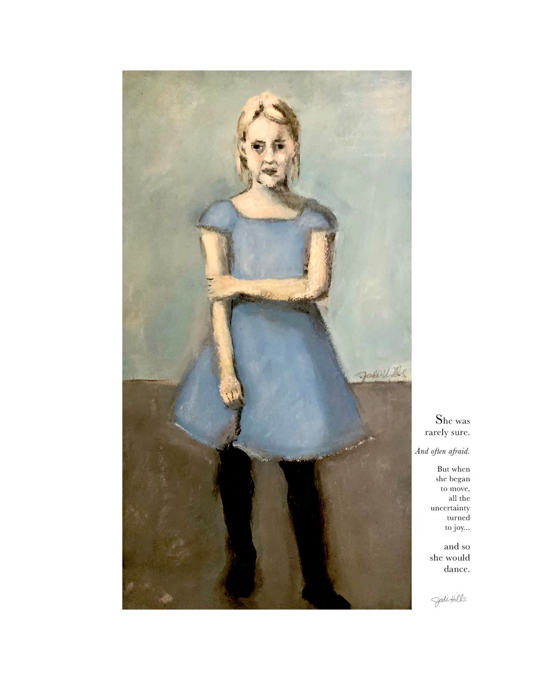 blue dance girl