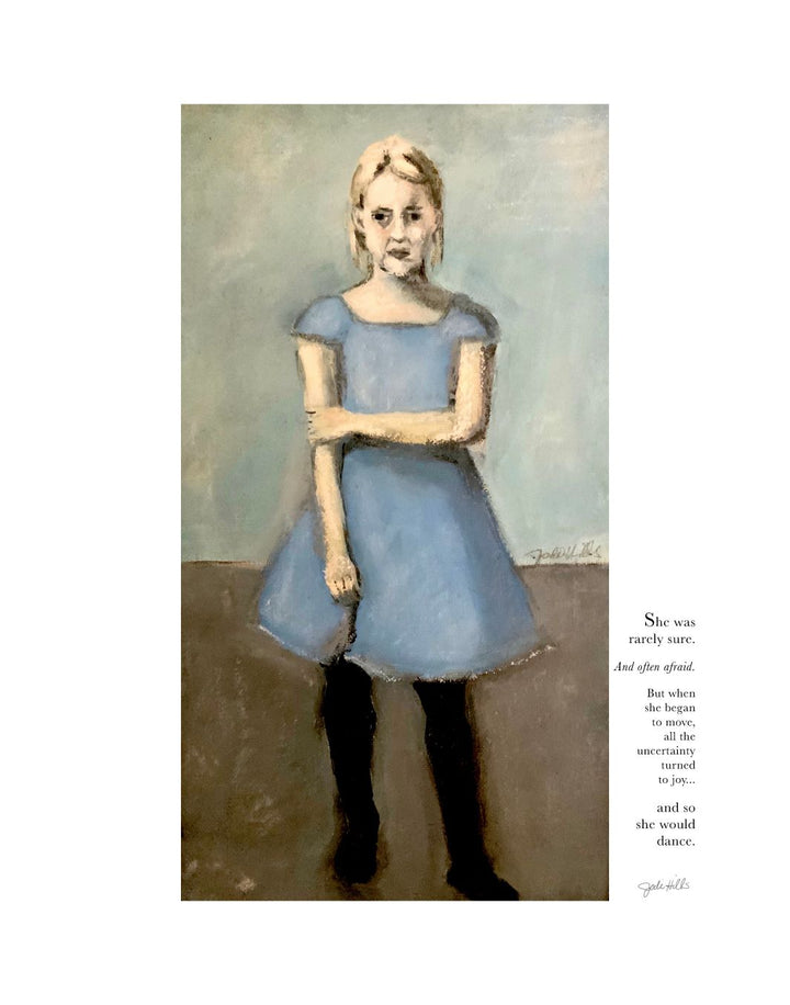 blue dance girl