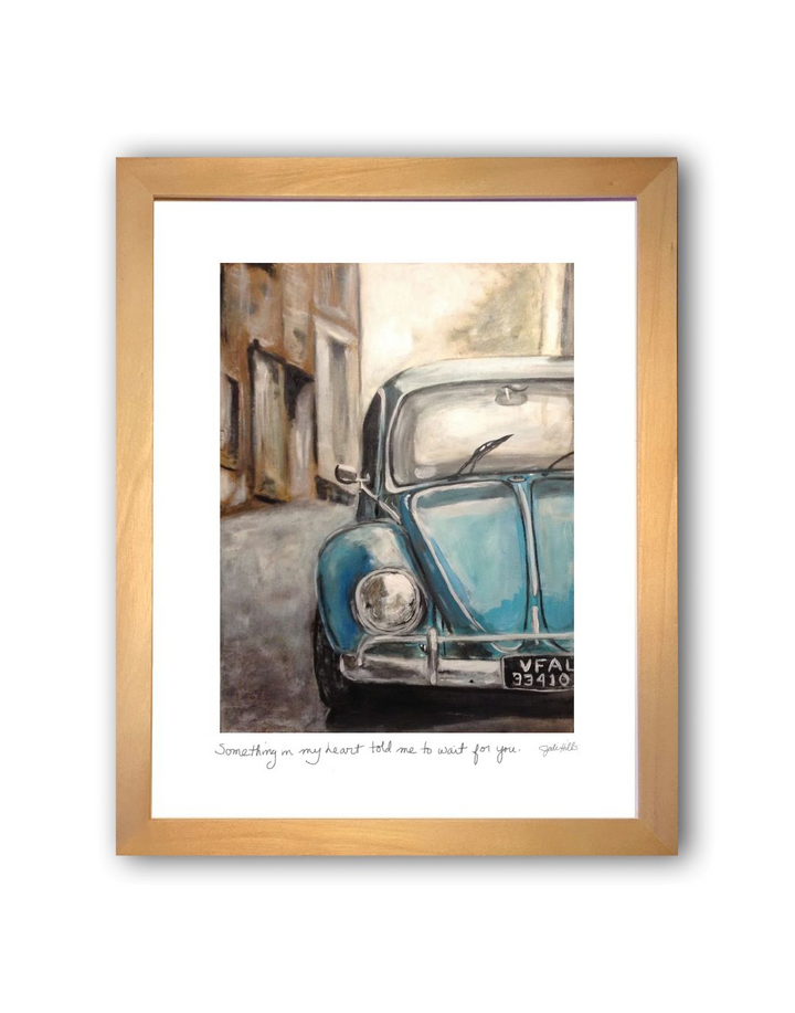 blue volkswagon