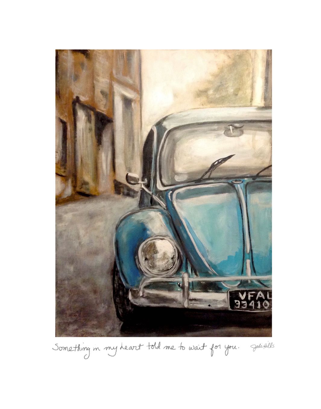 blue volkswagon