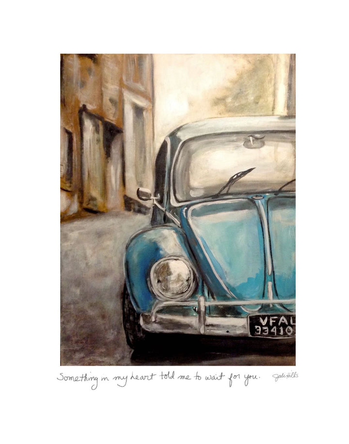 blue volkswagon