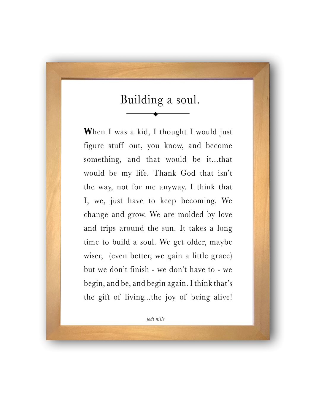 building a soul