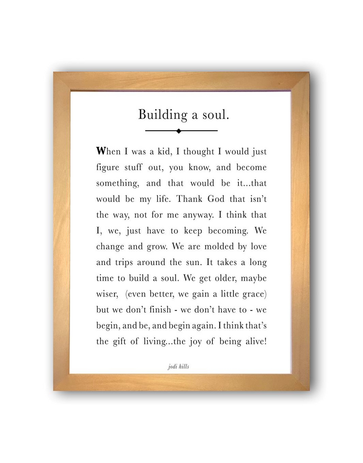 building a soul