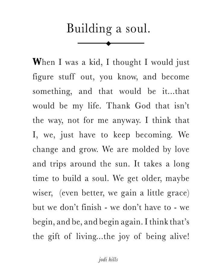building a soul