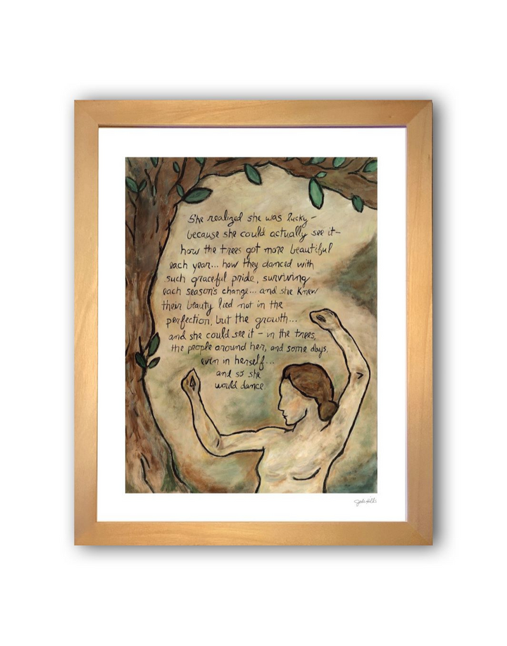 dance woman tree