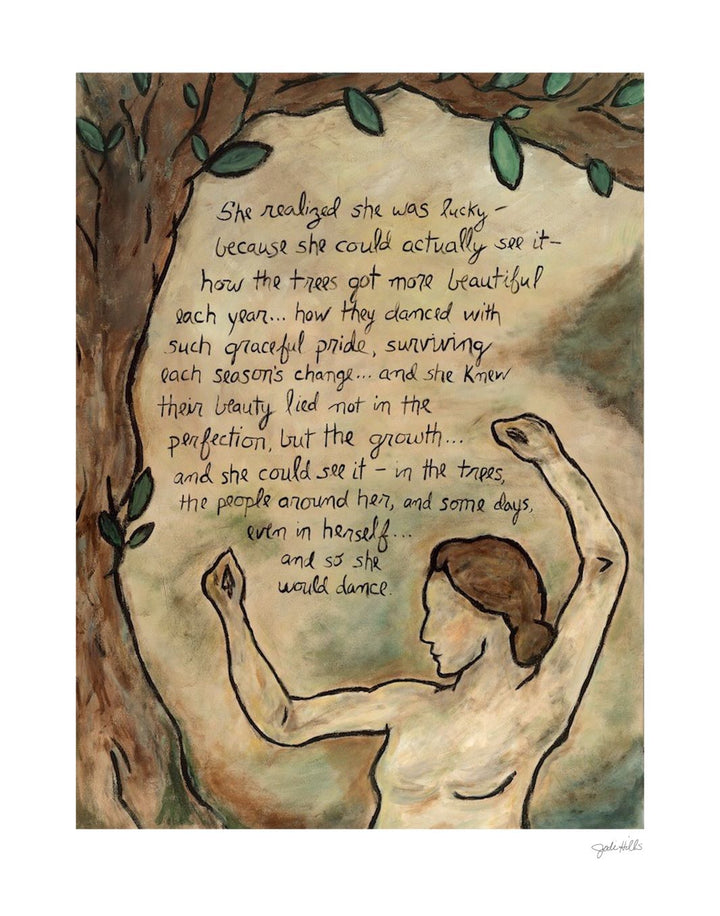 dance woman tree