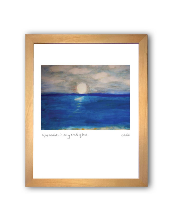 joy arrives in every shade of blue