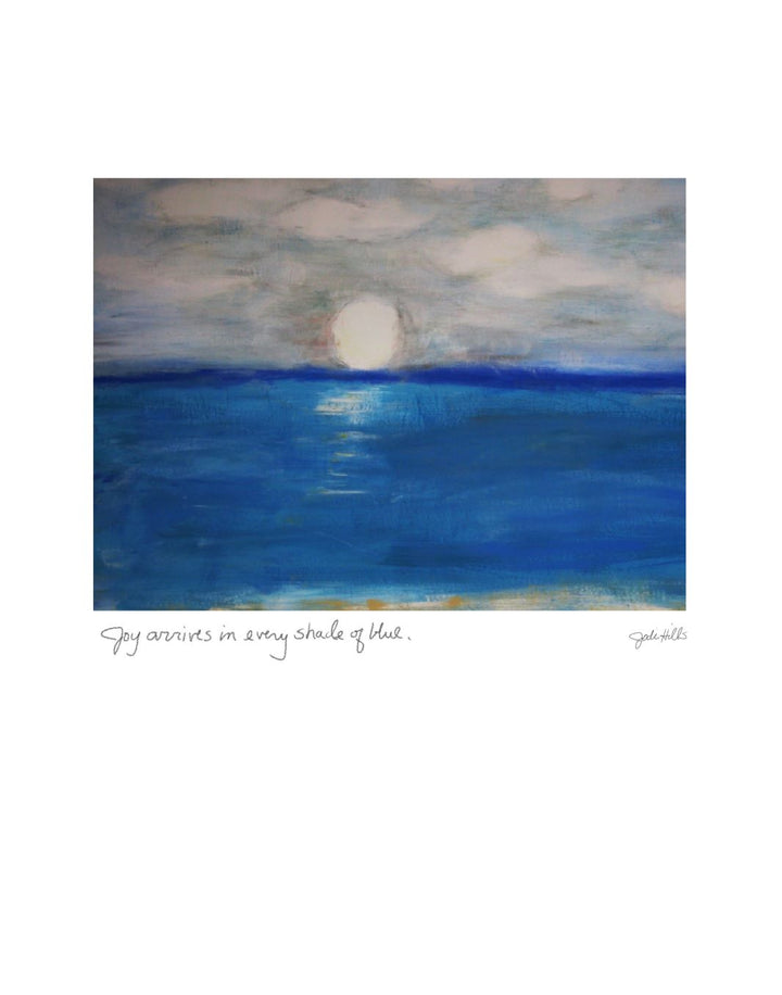 joy arrives in every shade of blue