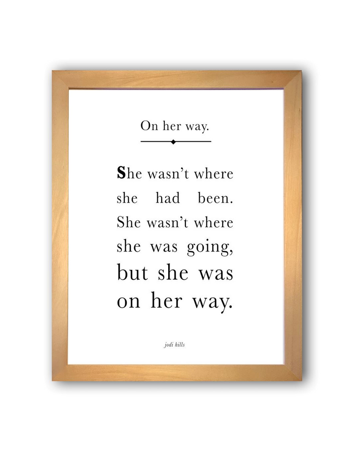 on her way short