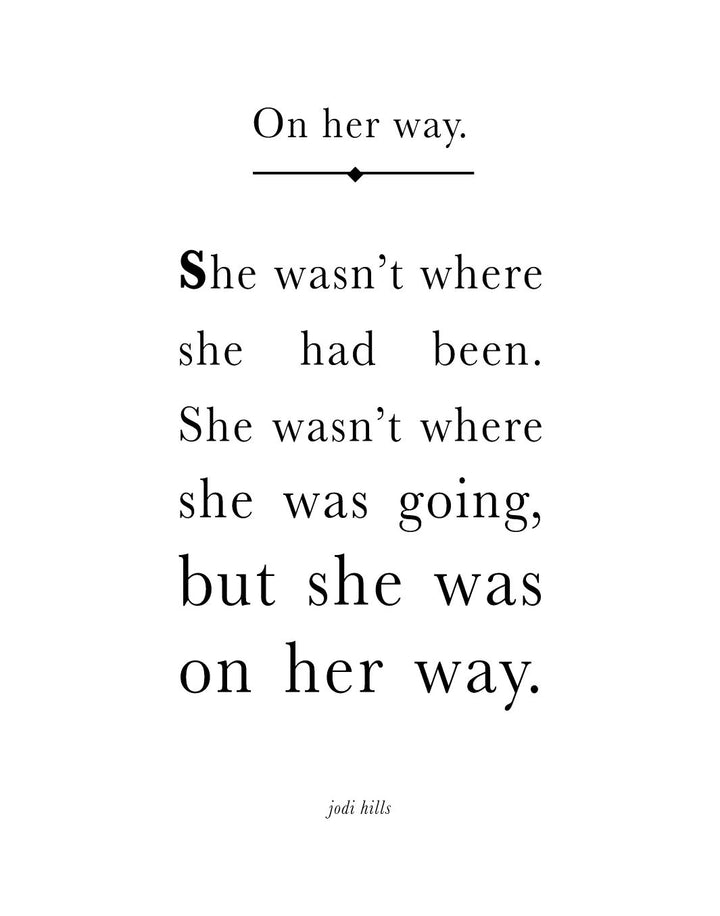 on her way short