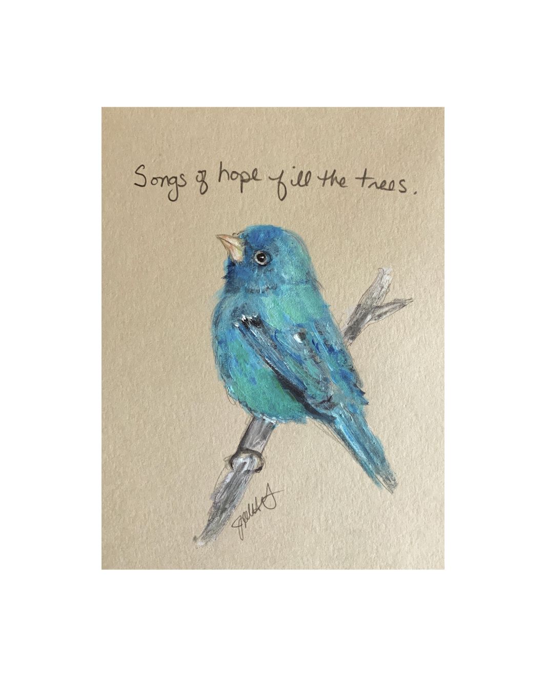 songs of hope fill the trees
