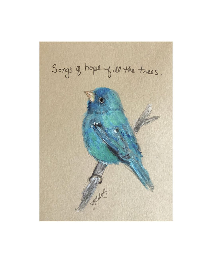 songs of hope fill the trees
