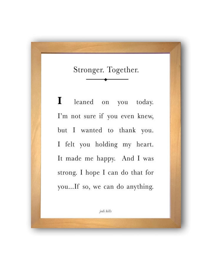 stronger together