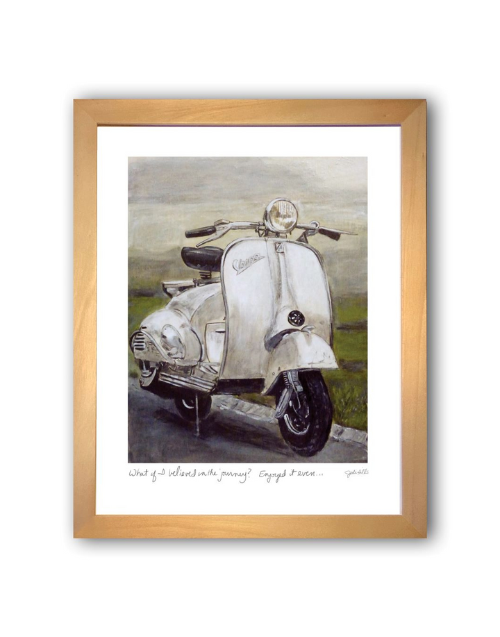 white vespa