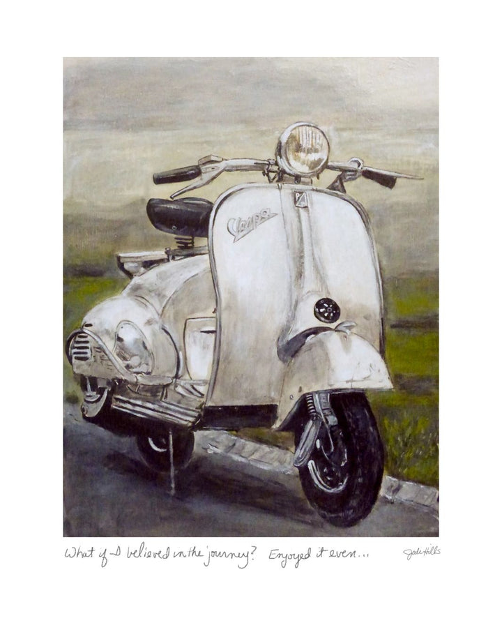 white vespa