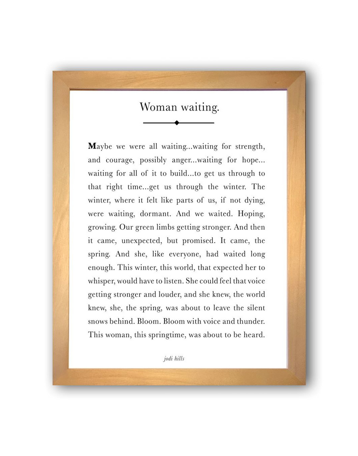 woman waiting