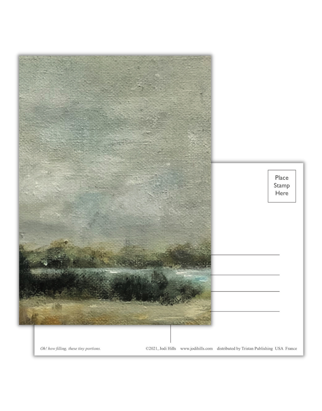 because i thought of you postcard collection
