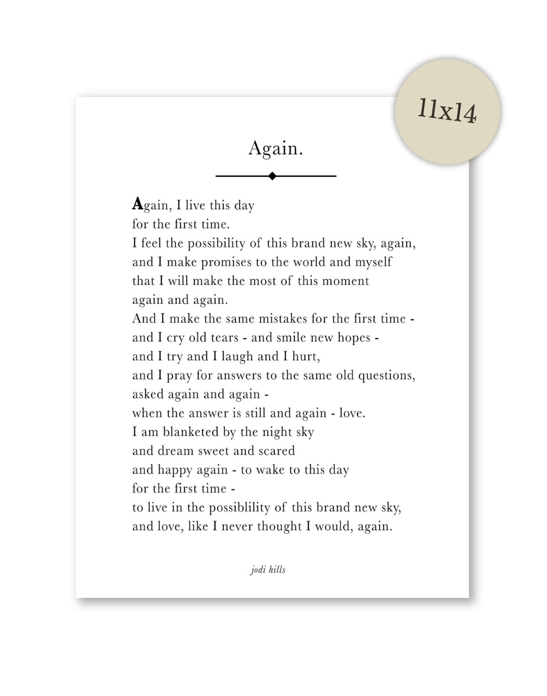 again - printable