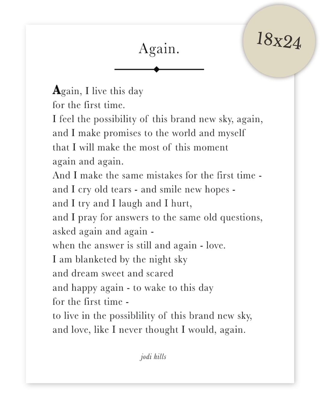 again - printable