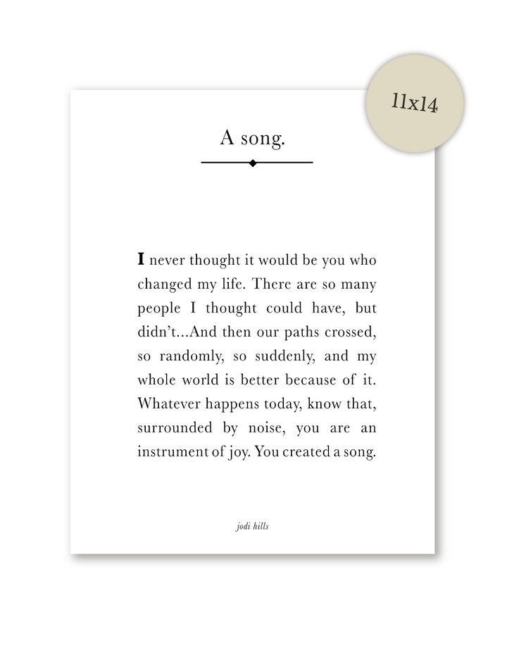 a song - printable