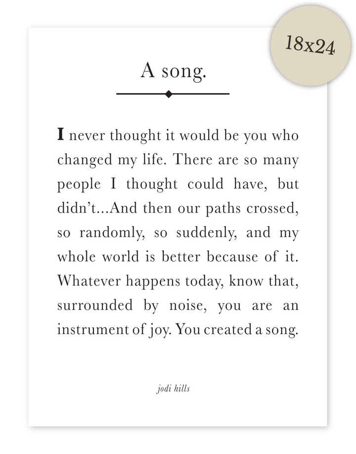a song - printable