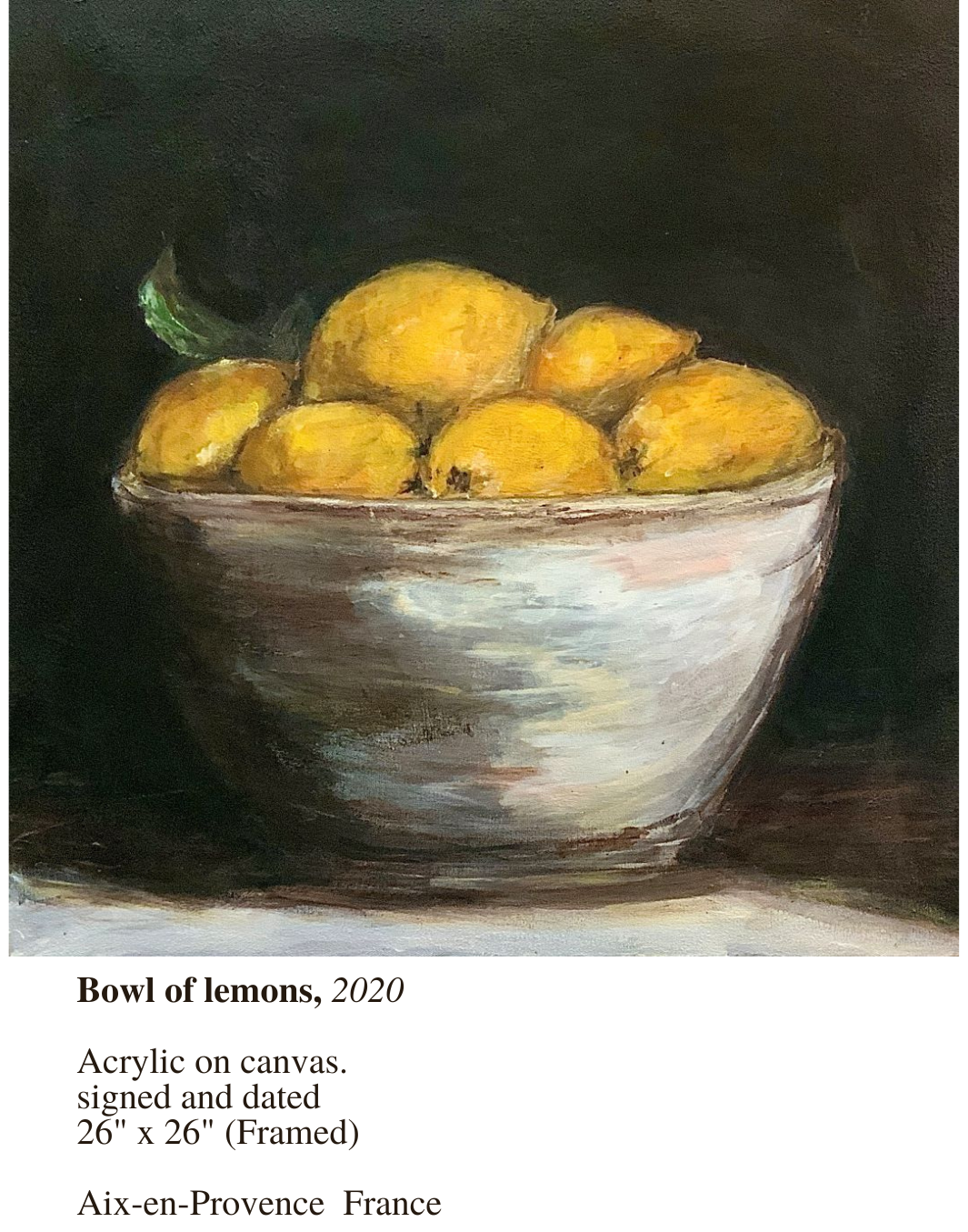 Bowl of lemons